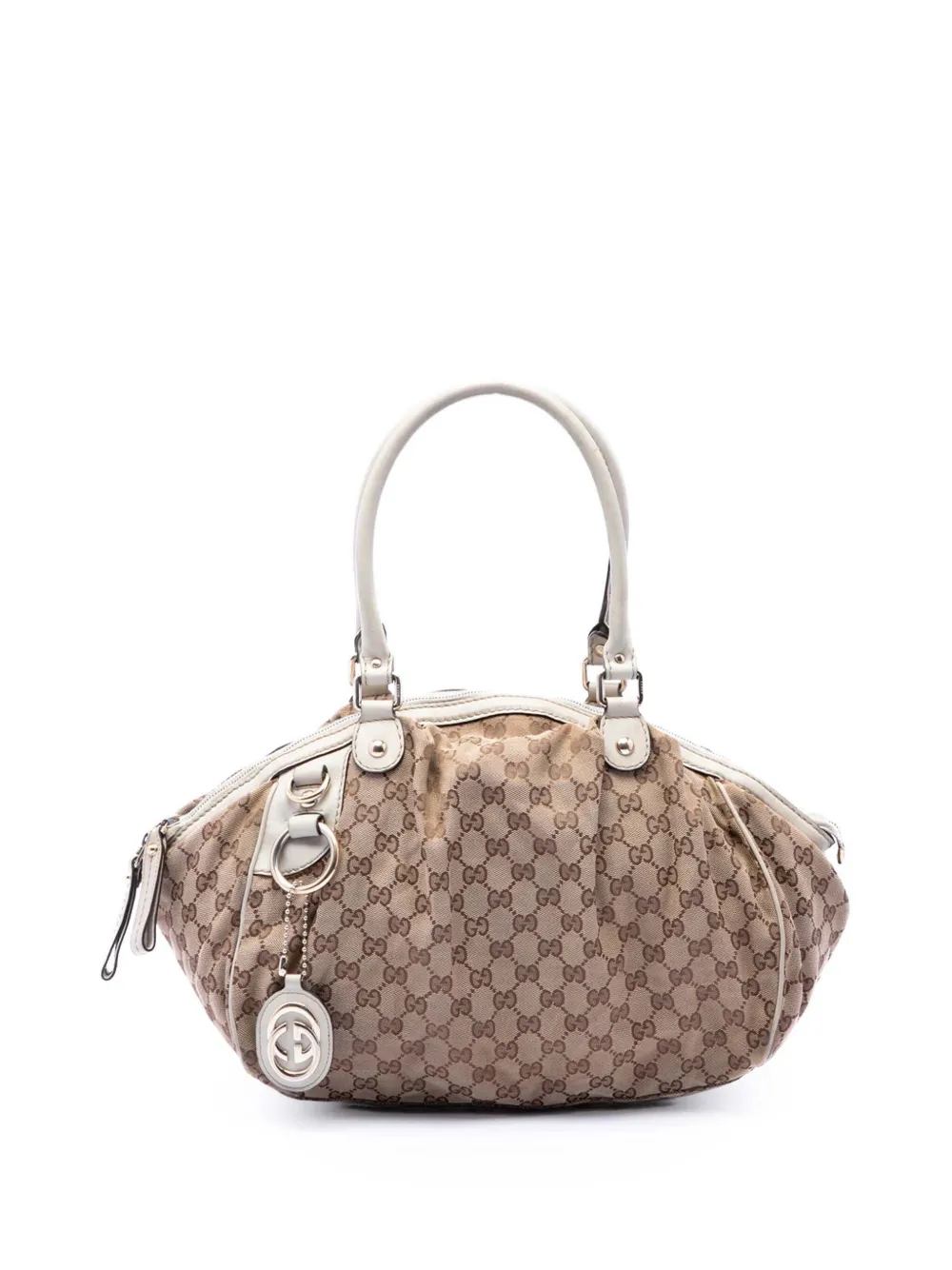 Gucci Pre-Owned 2016-2026 GG Canvas Sukey satchel - Neutrals