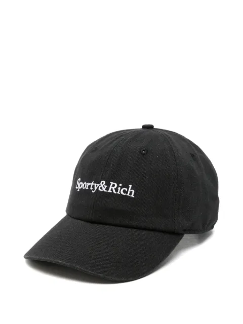 Sporty & Rich logo-embroidered baseball cap