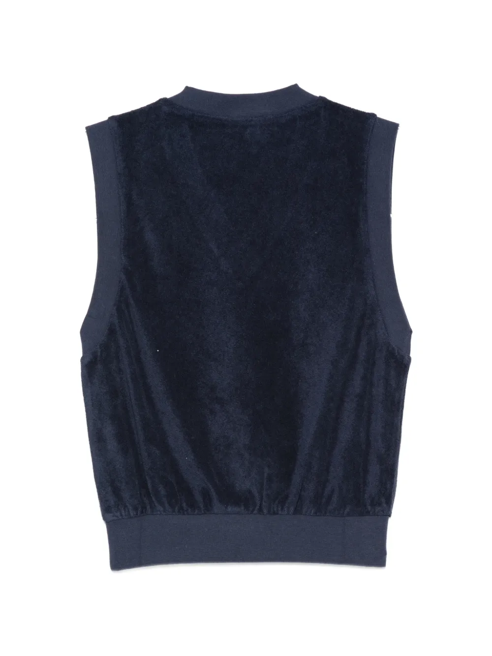 Sporty & Rich Filippa badstof spencer met geborduurd logo Blauw