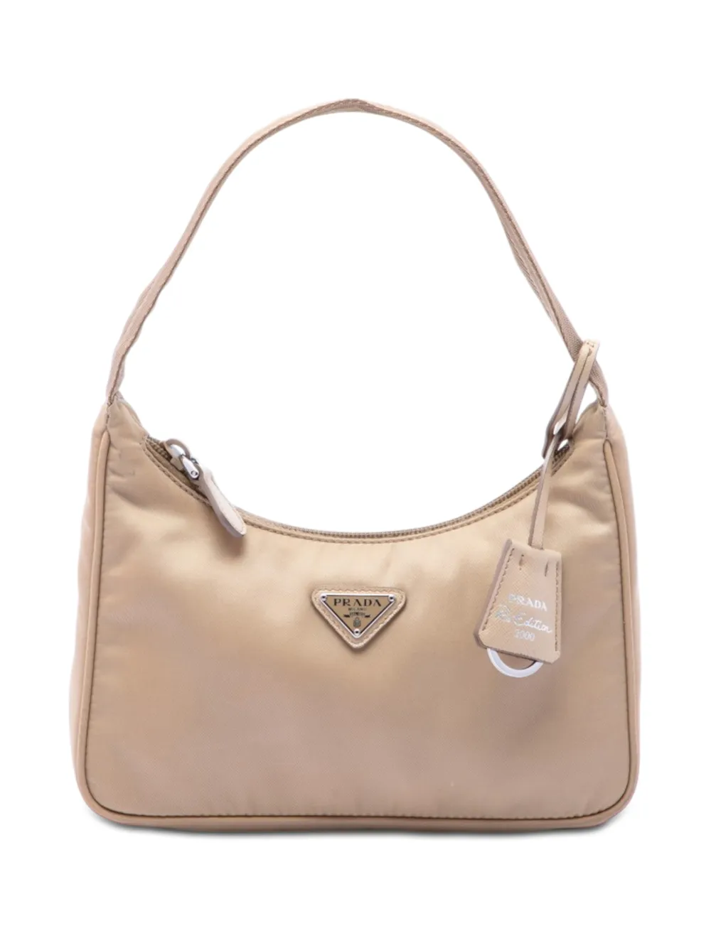 Prada Pre-Owned 2000-2013 Mini Tessuto Re Edition 2000 shoulder bag - Nude