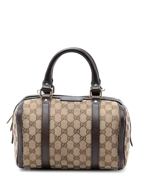 Gucci Pre-Owned GG Joy 帆布小号波士顿包斜挎包（2016-2026年典藏款）
