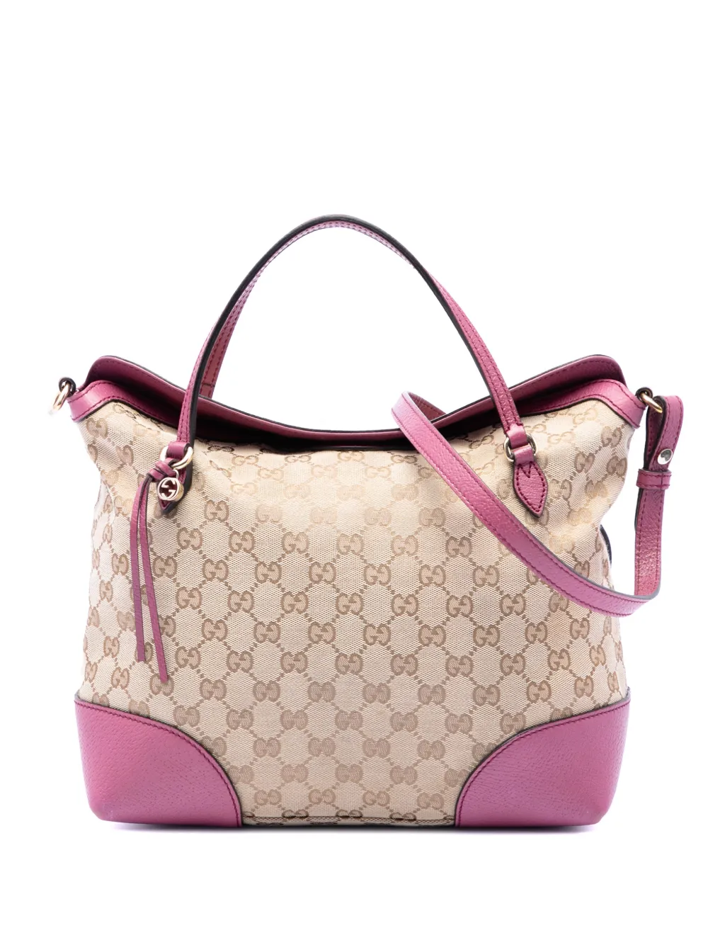 Gucci Pre-Owned 2016-2026 Medium GG Canvas Bree Fold Over Tote satchel - Toni neutri