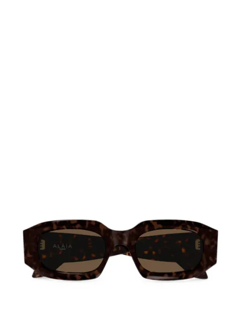 Alaia Eyewear Eckige Sonnenbrille in Schildpattoptik