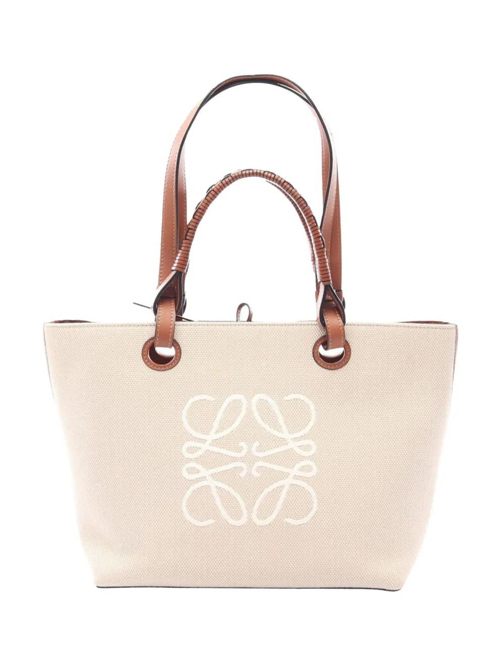 Loewe Pre-Owned 2010-2026 Canvas Anagram tote bag - Neutrals
