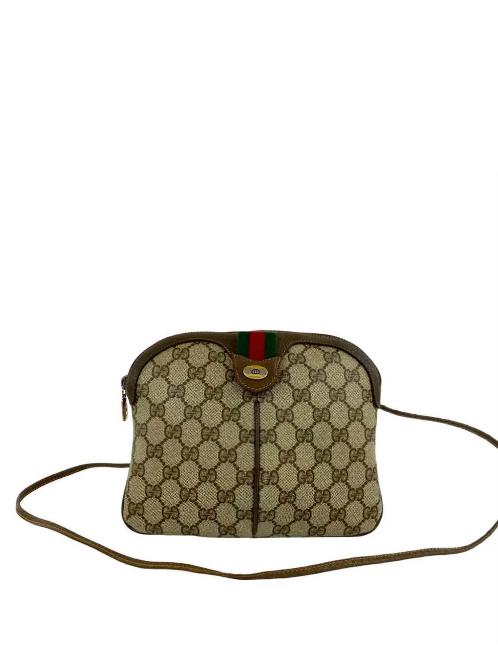 Gucci Pre-Owned 20th Century GG Supreme Web crossbody bag - Toni neutri