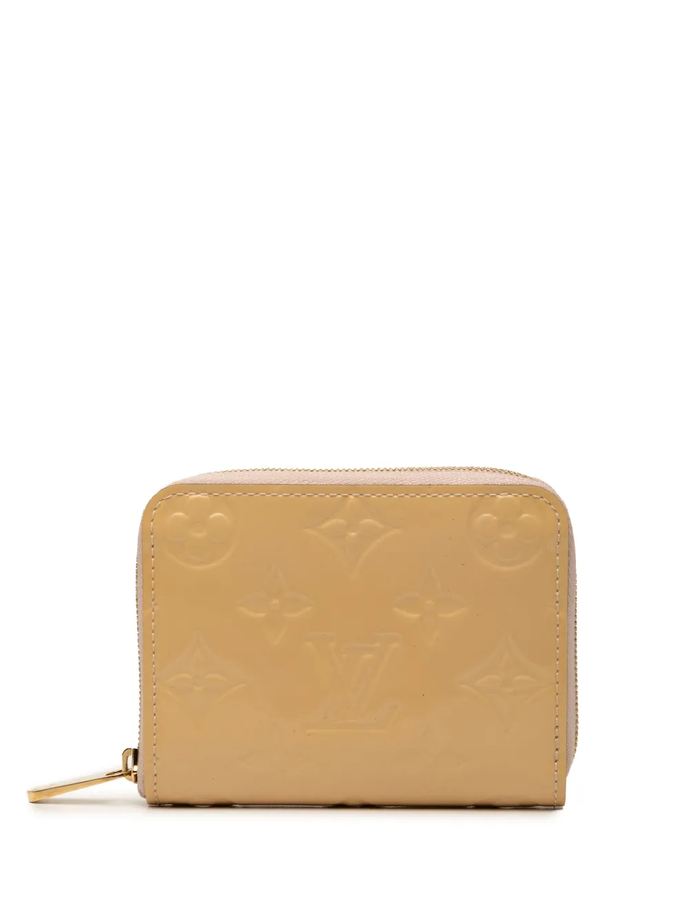 Pre-owned Louis Vuitton 2014 Monogram Vernis Zippy Coin Pouch In Neutral