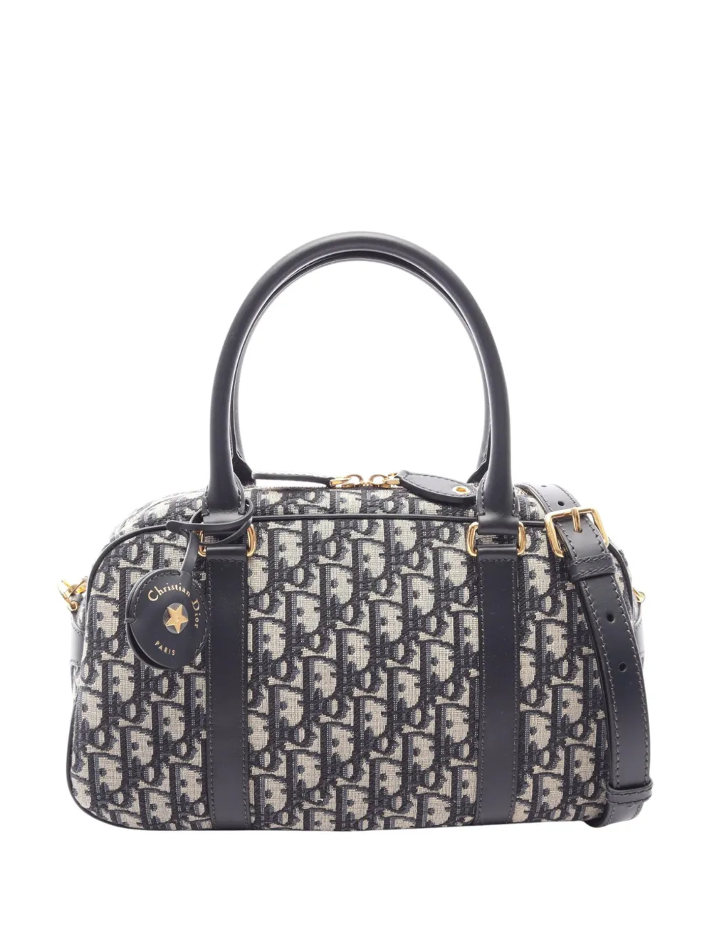 Christian Dior Pre-Owned 2021-2026 Nano Oblique D-Vibe Bowling Bag satchel - Neutrals