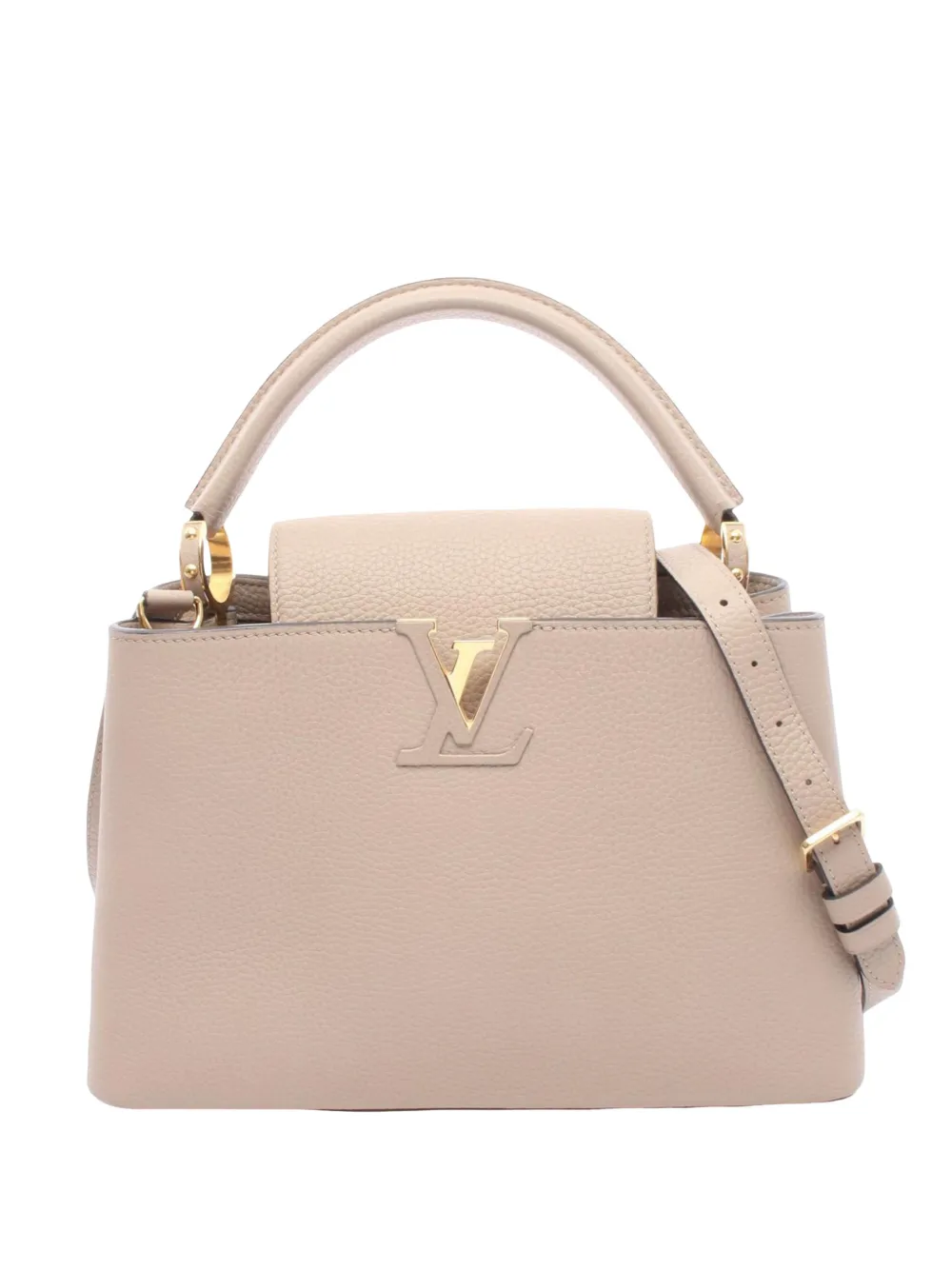 Louis Vuitton Pre-Owned 2016 Taurillon Capucines MM satchel - Nude