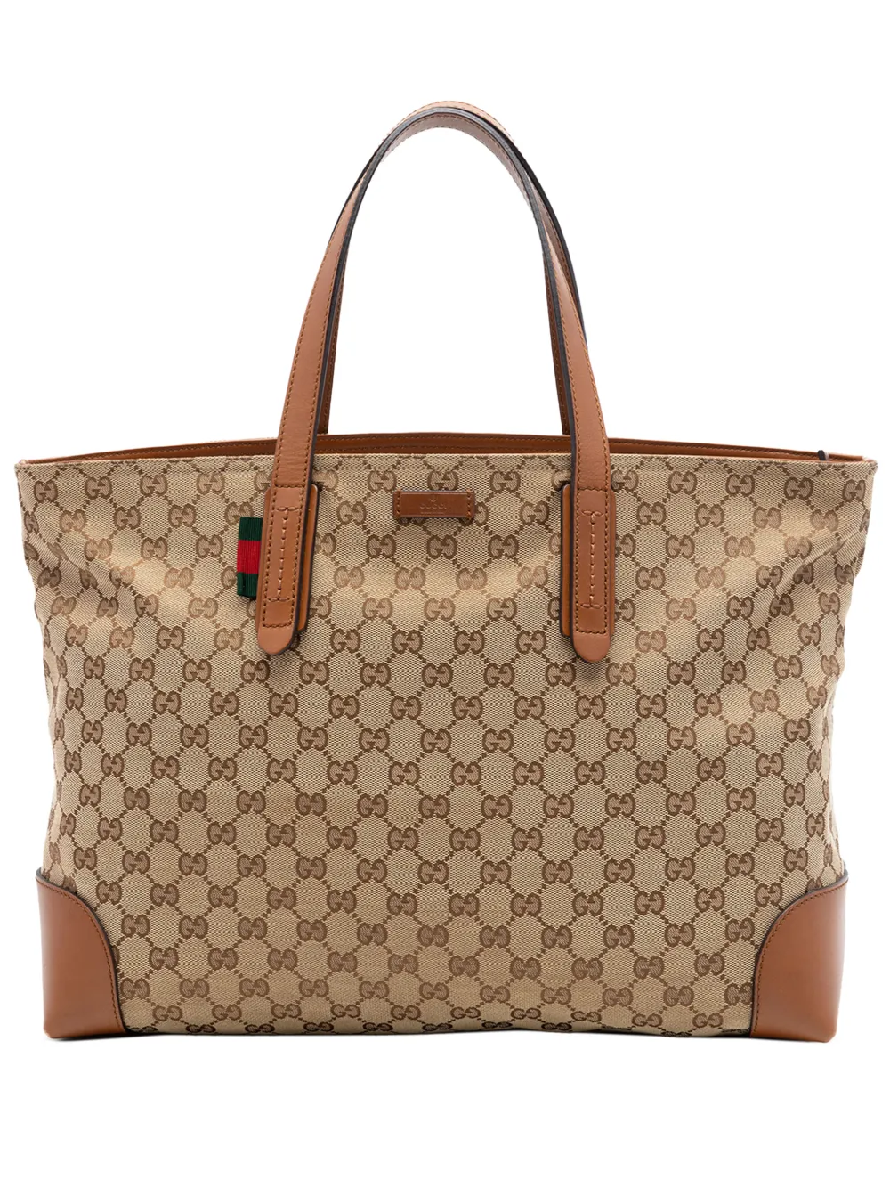 Gucci Pre-Owned 2016-2026 GG Canvas Web tote bag - Toni neutri