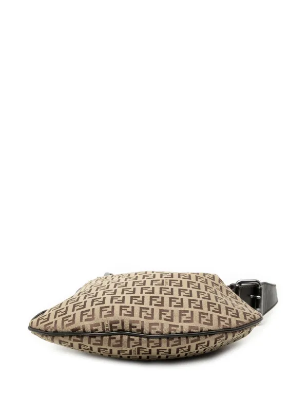 Fendi Pre-Owned 2000-2010 Zucchino Oyster Shoulder Bag | Neutrals