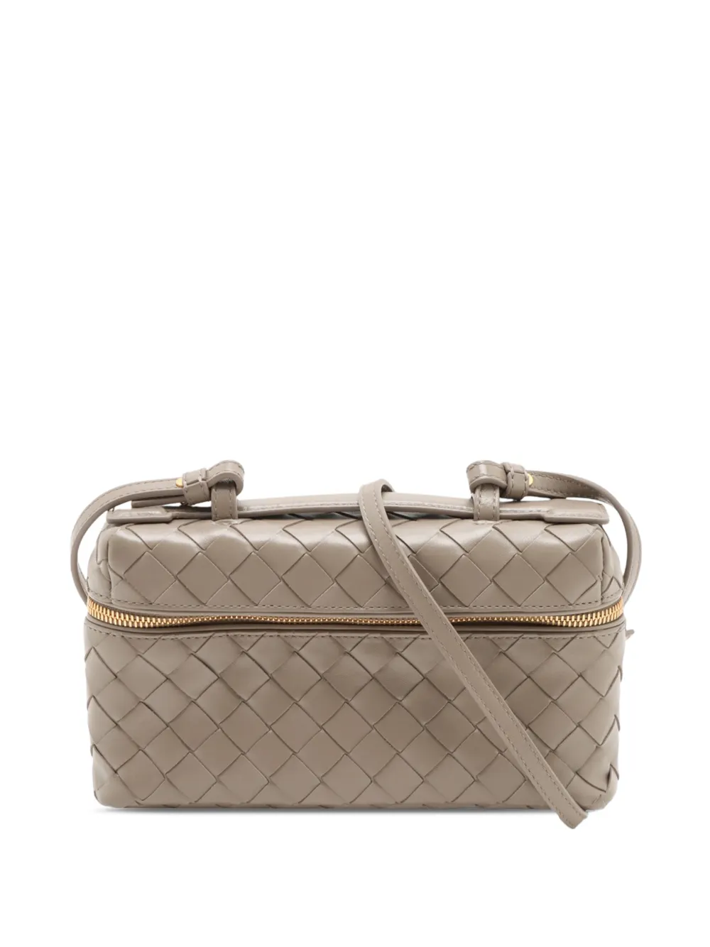 Bottega Veneta Pre-Owned 2012-2026 Calfskin Intrecciato Bang Bang Vanity Case satchel - Neutrals