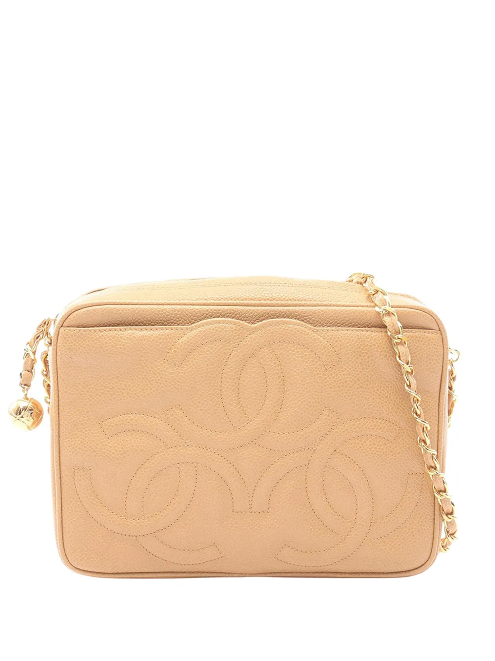 CHANEL Pre-Owned 1994-1996 Caviar Triple CC crossbody bag - Neutrals