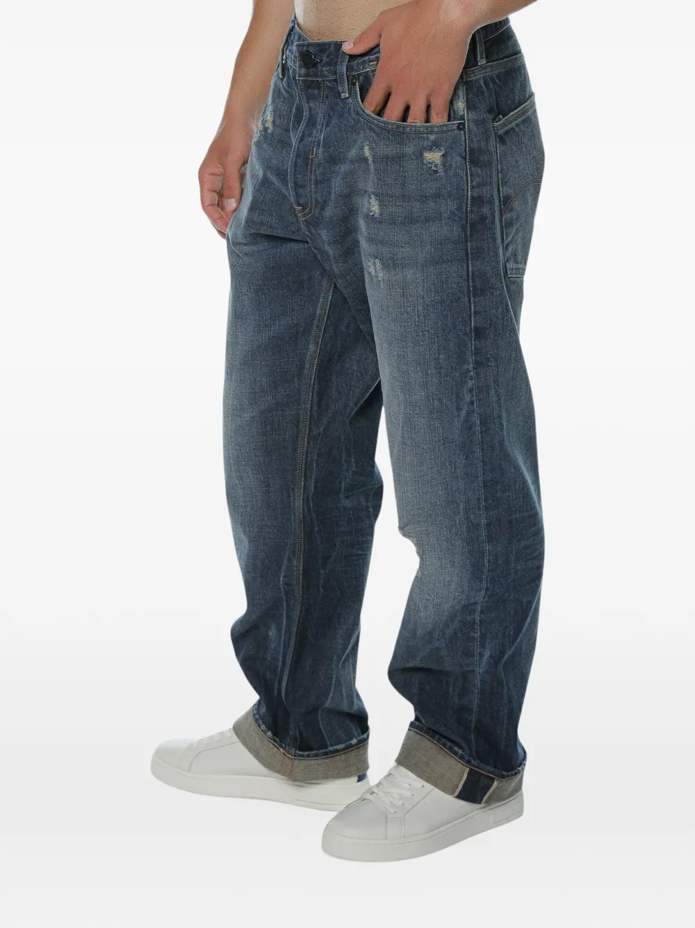 G-Star RAW Deeggie relaxed-straight jeans Blauw