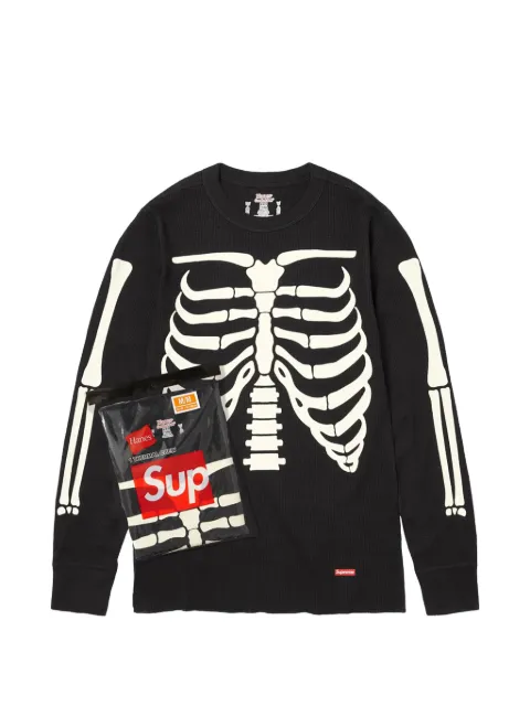 Supreme skeleton-print T-shirt