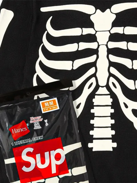 Supreme 해골 프린트 티셔츠