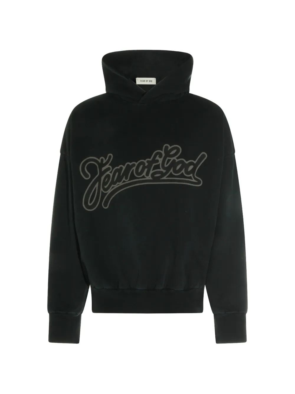 Fear Of God logo-print hoodie - Nero
