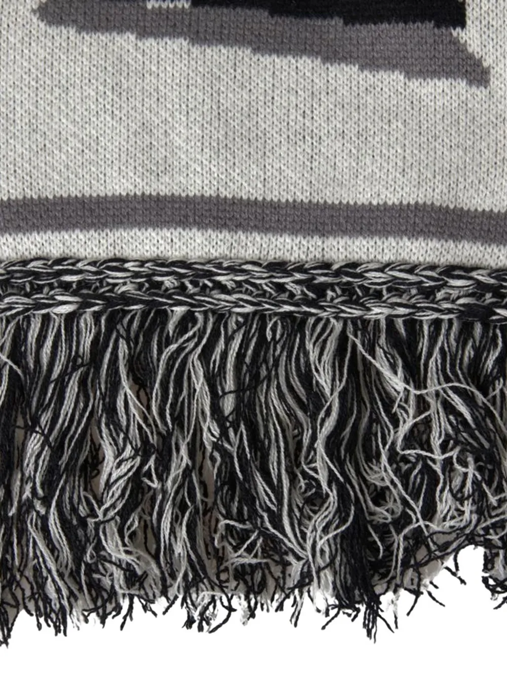 Dolce & Gabbana Sjaal met logo-intarsia Grijs