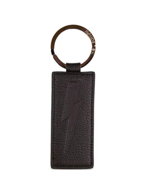 Neil Barrett debossed-logo leather keyring