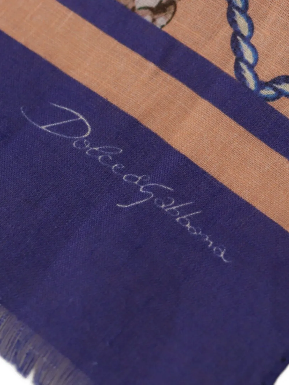 Dolce & Gabbana Sjaal met schelpenprint Oranje