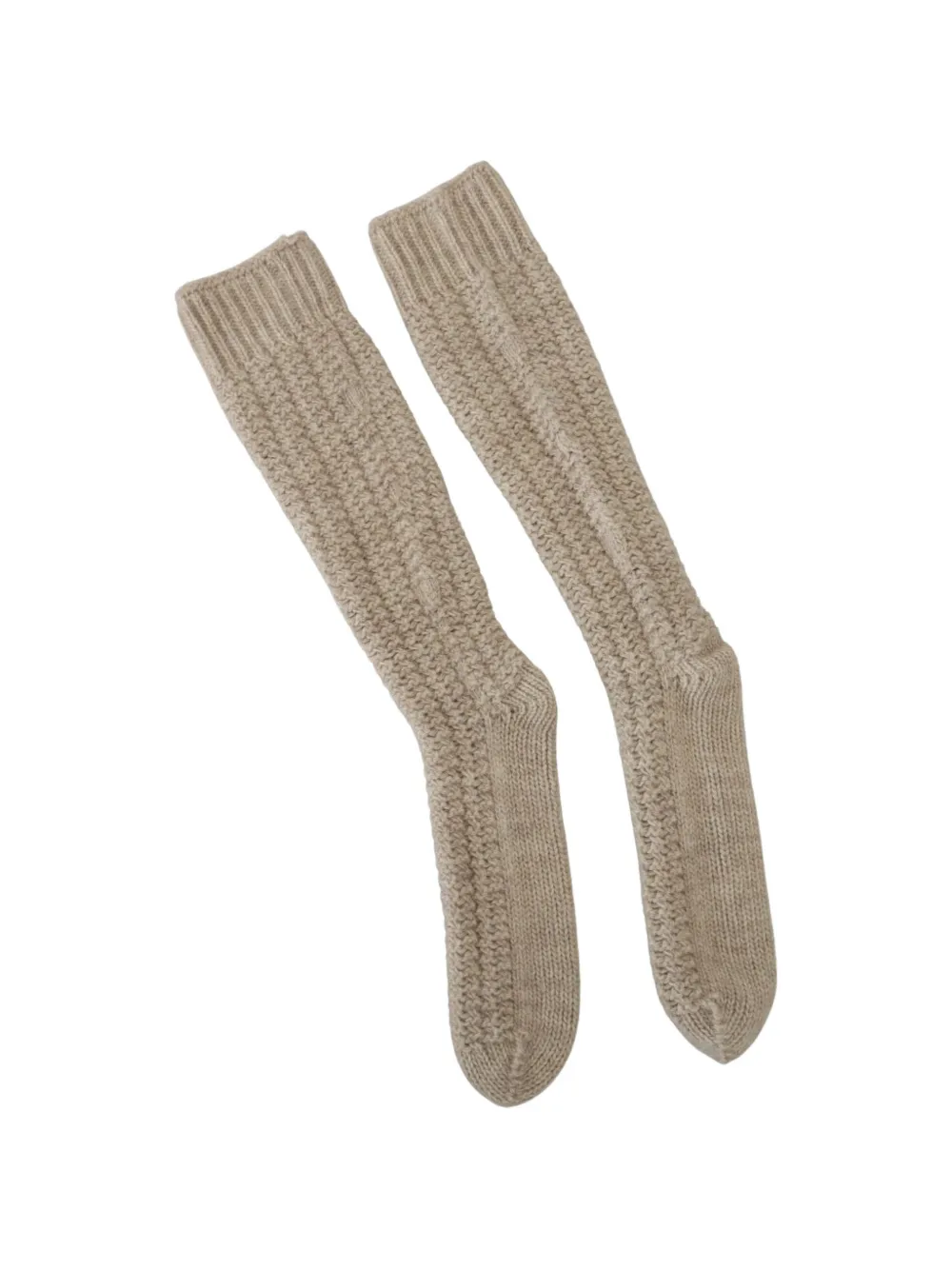 Dolce & Gabbana Sokken met geribbelde afwerking Beige