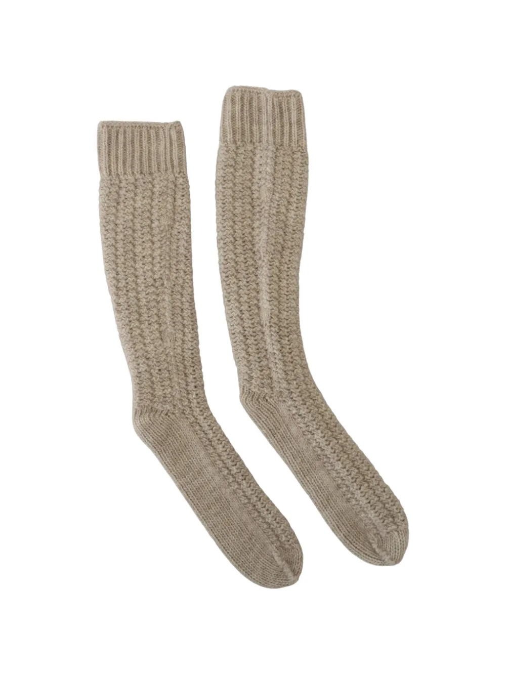 Dolce & Gabbana Socken mit geripptem Saum - Nude