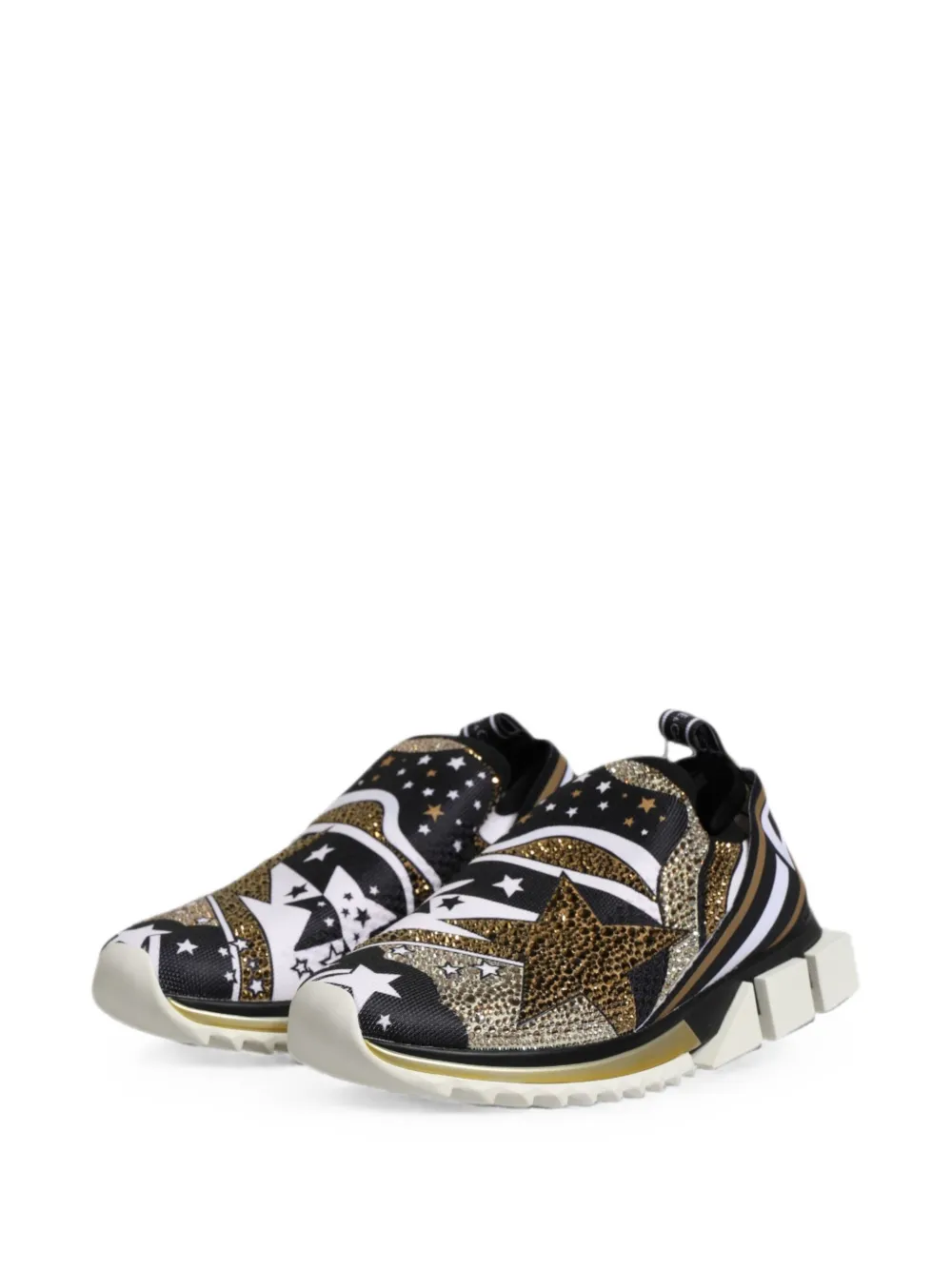 Dolce & Gabbana Sorrento star-print sneakers Zwart