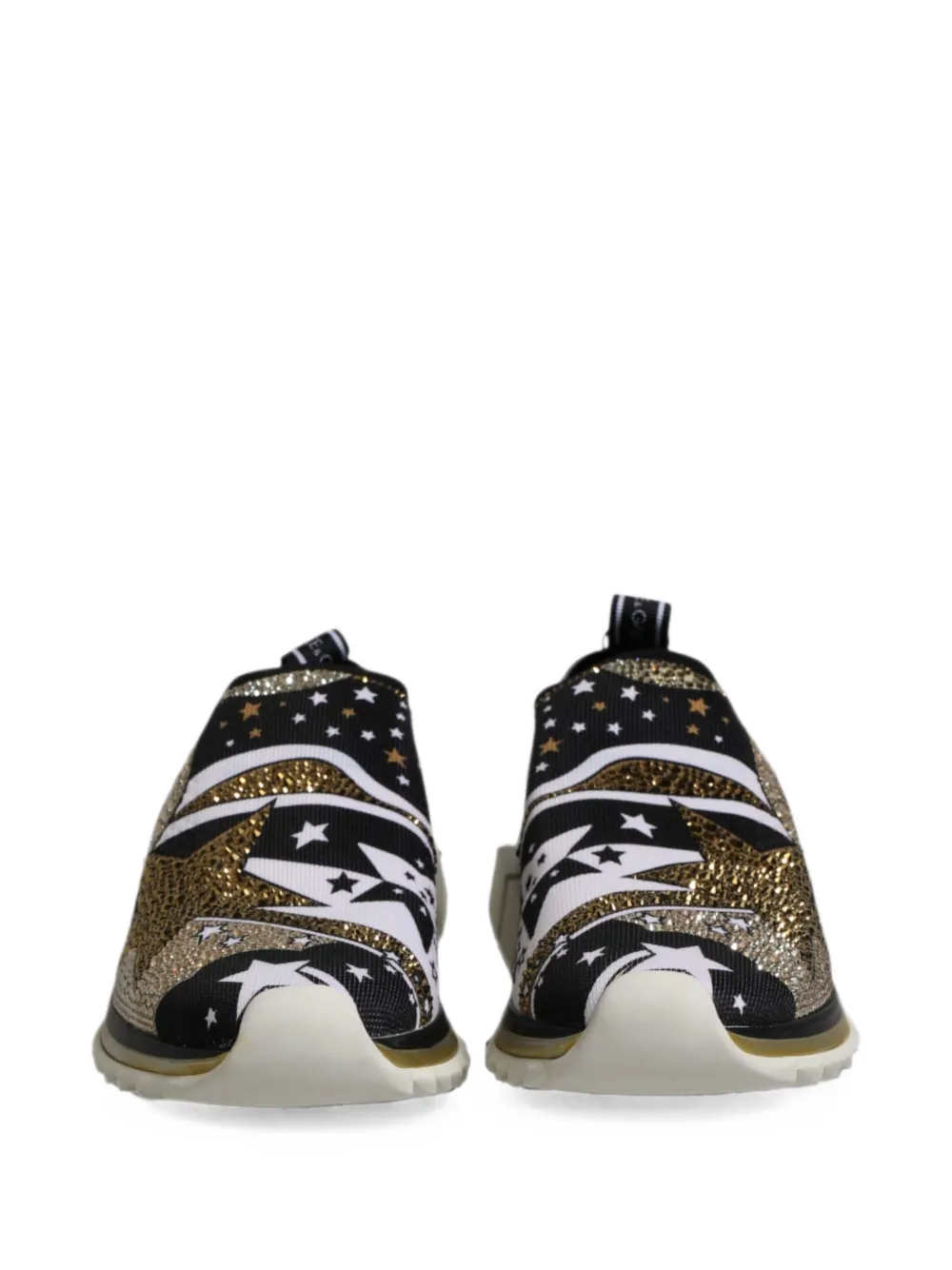 Dolce & Gabbana Sorrento star-print sneakers Zwart