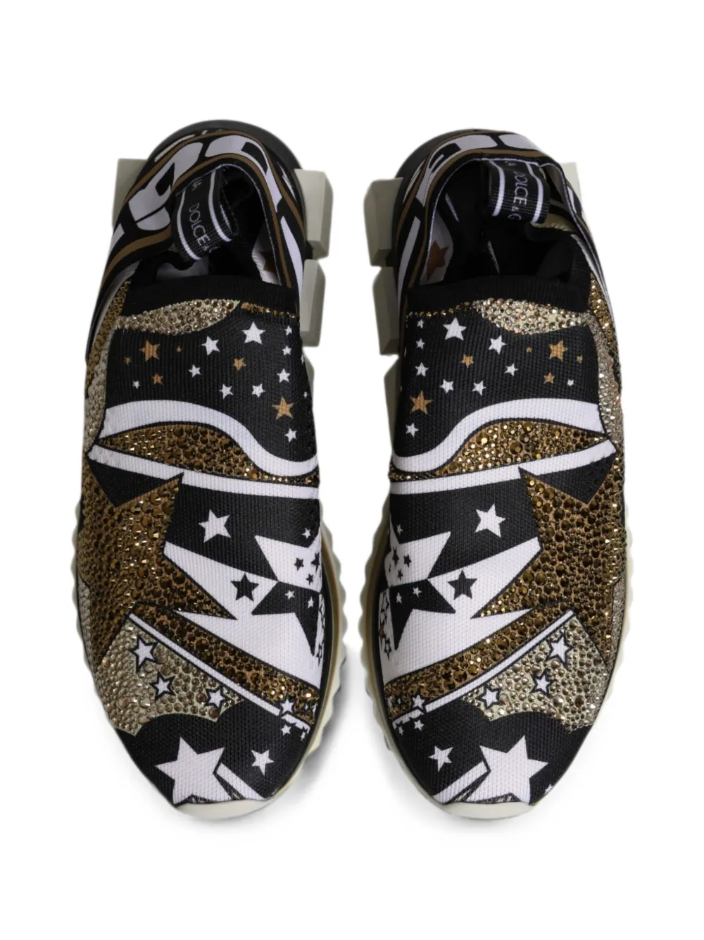 Dolce & Gabbana Sorrento star-print sneakers Zwart