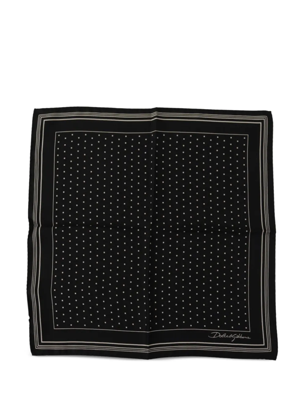 Dolce & Gabbana Fazzoletto da taschino a pois - Nero