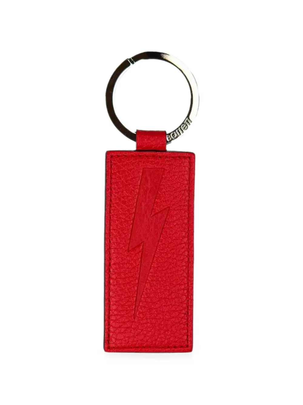 Neil Barrett Lightning Bolt sleutelhanger met reliëf Rood