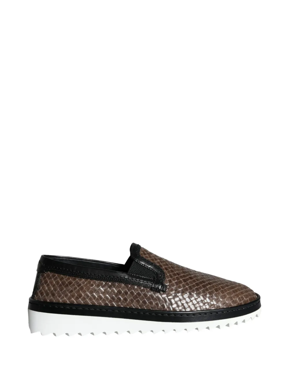 Dolce & Gabbana Sneakers mit Webmuster - Braun