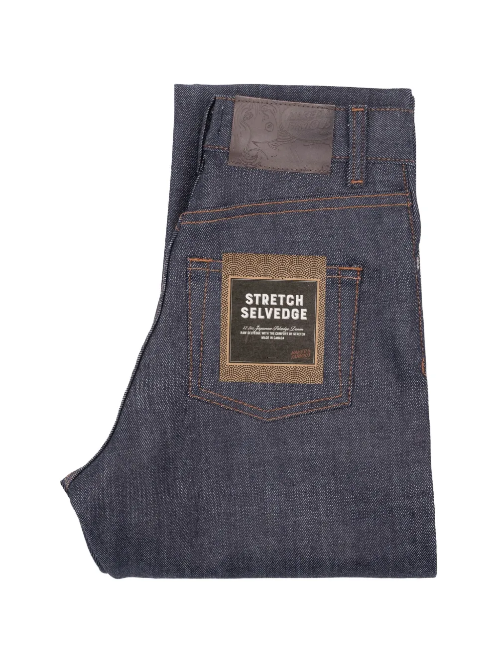 Naked and Famous True Girl stretch-selvedge jeans - Blu