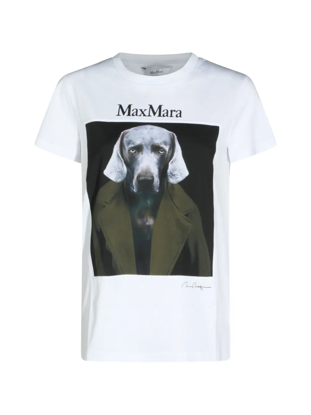 Max Mara T-shirt con grafica - Bianco