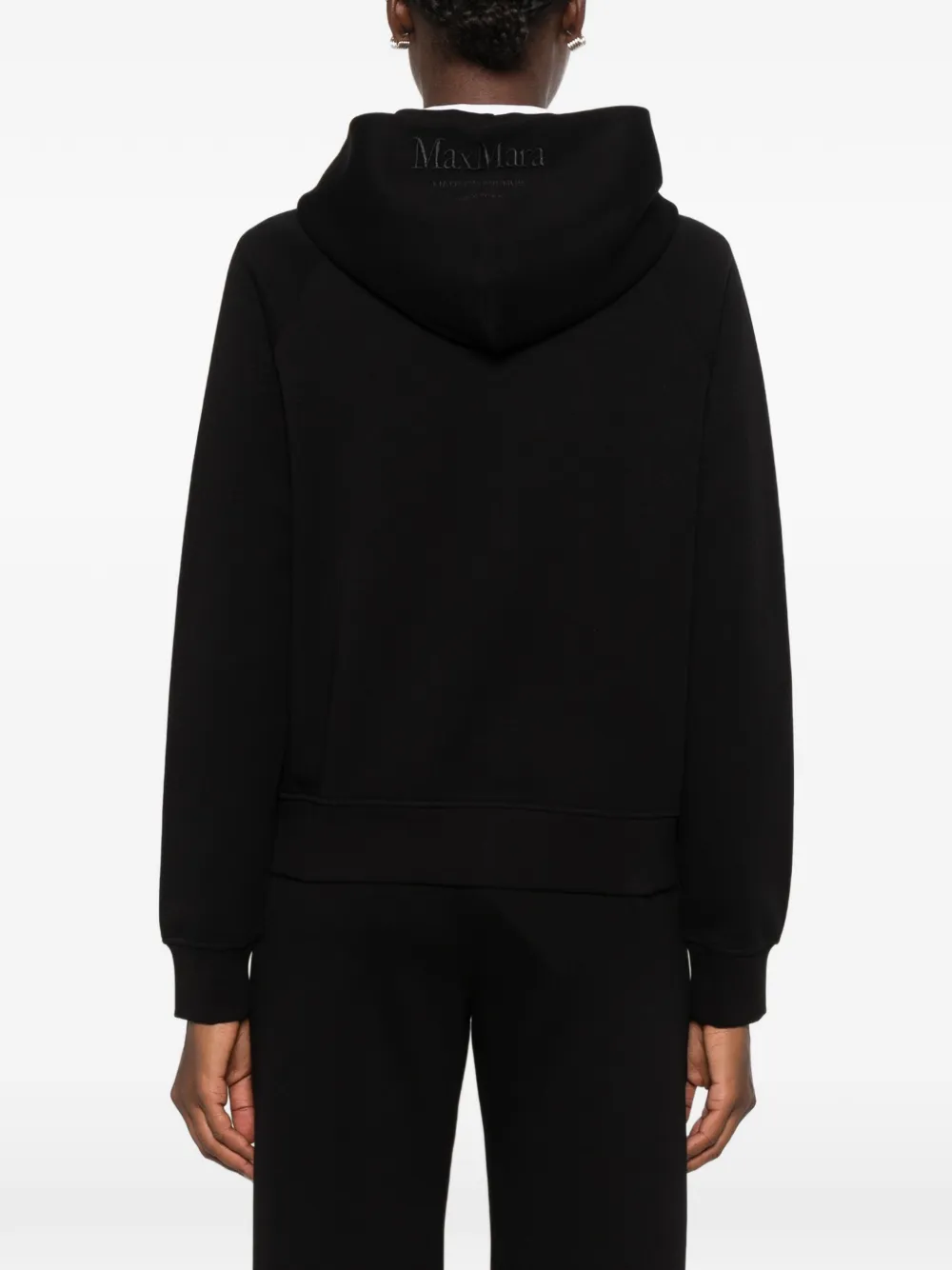 'S Max Mara Hoodie met geborduurd logo Zwart