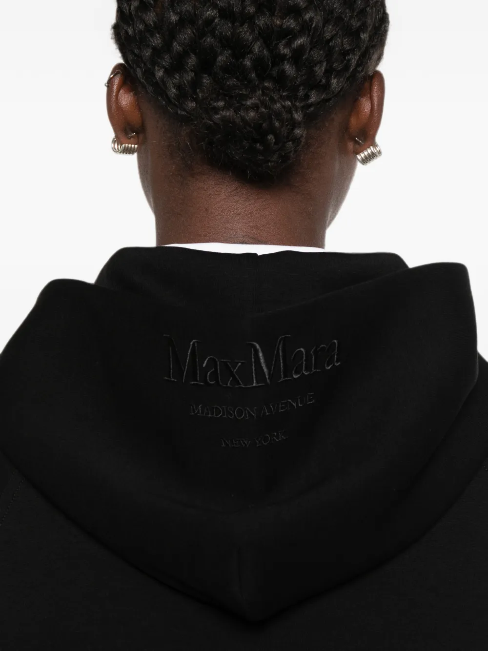 'S Max Mara Hoodie met geborduurd logo Zwart