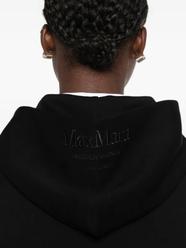 S Max Mara ジップアップ パーカー | ブラック | FARFETCH JP