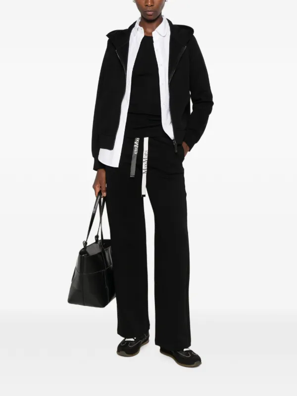 S Max Mara ジップアップ パーカー | ブラック | FARFETCH JP