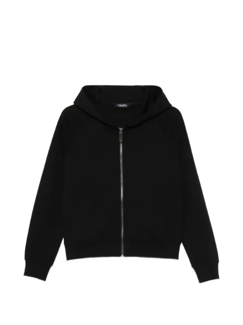'S Max Mara logo-embroidered zip-up hoodie