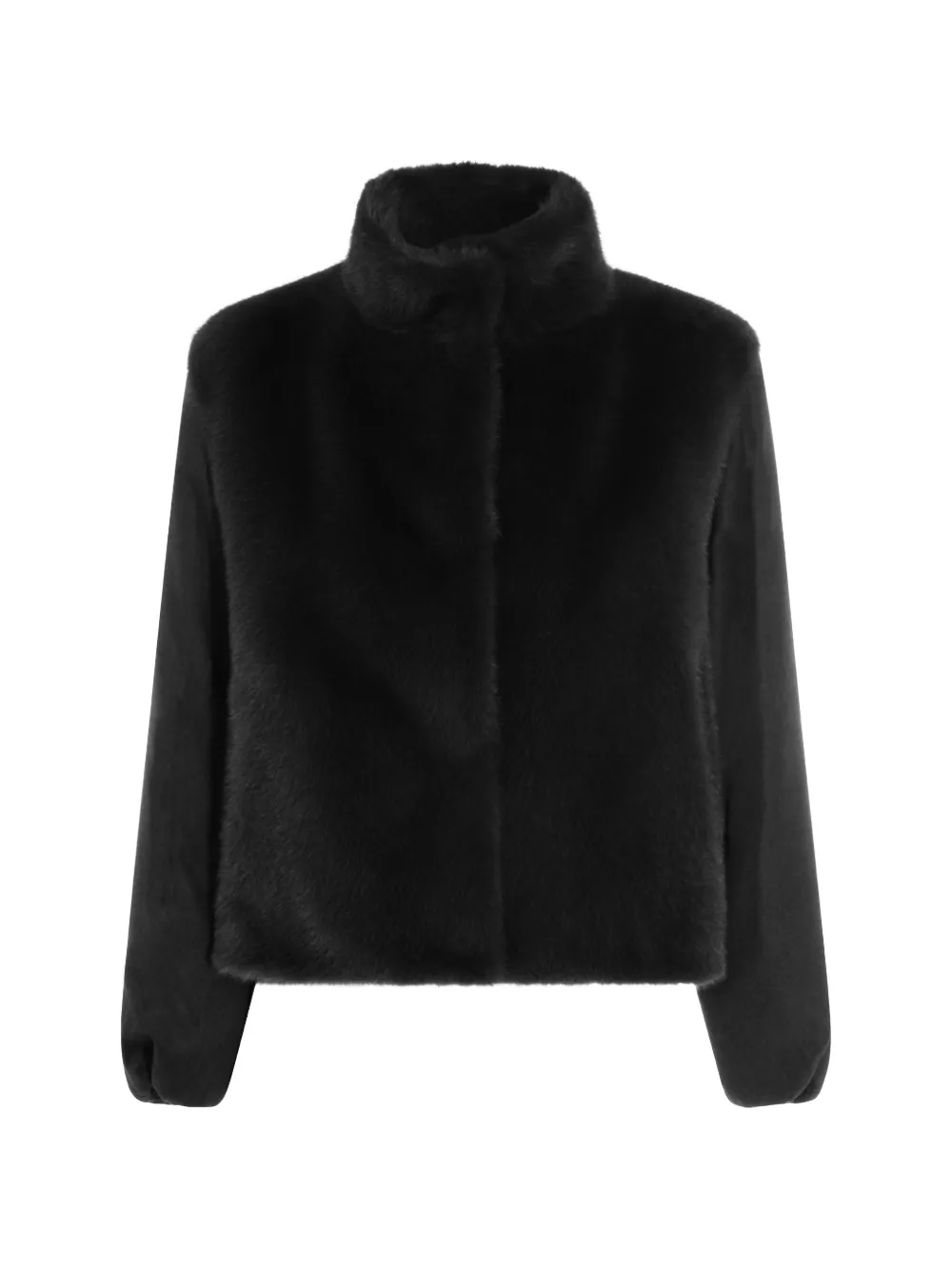 Herno faux-fur panelled jacket - Nero