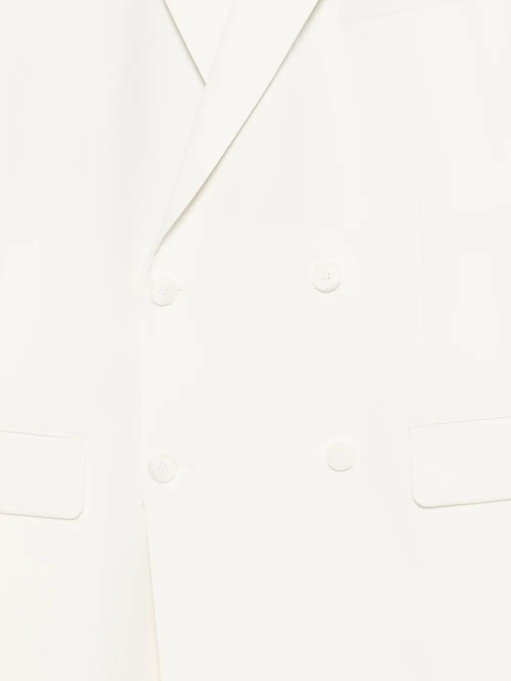 Karl Lagerfeld Blazer met dubbele rij knopen en puntige revers Wit