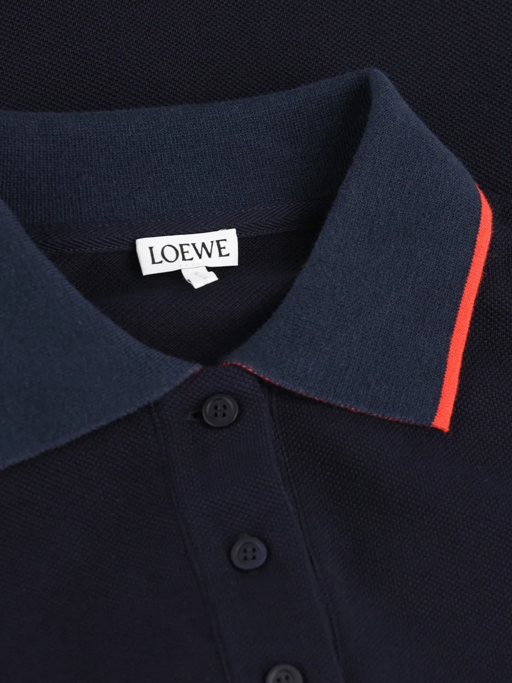 LOEWE Poloshirt met anagram borduurwerk Blauw