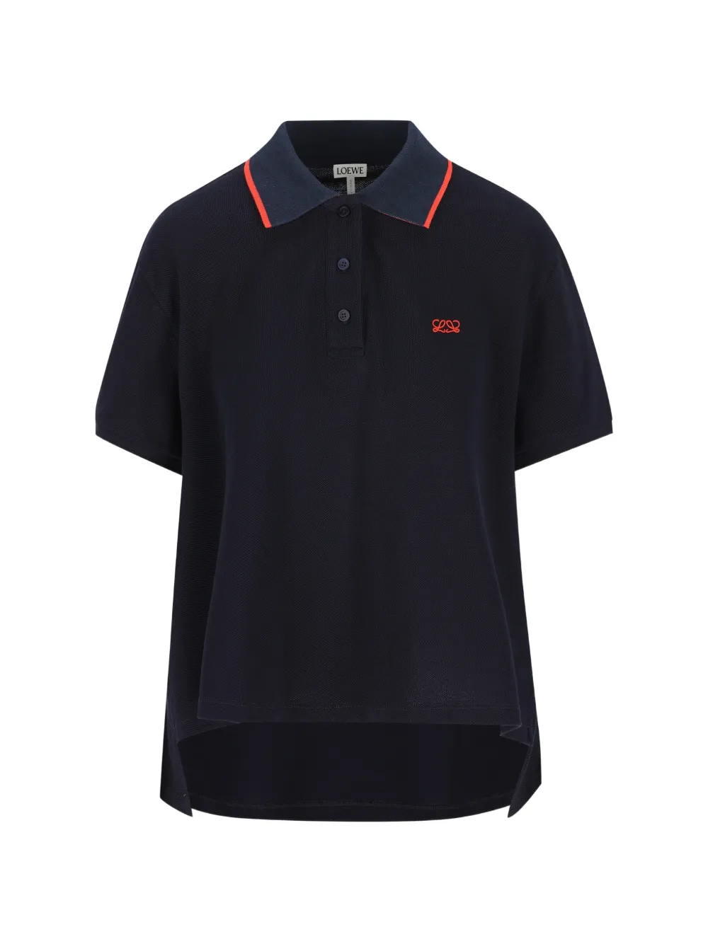 LOEWE Polo con ricamo Anagram - Blu
