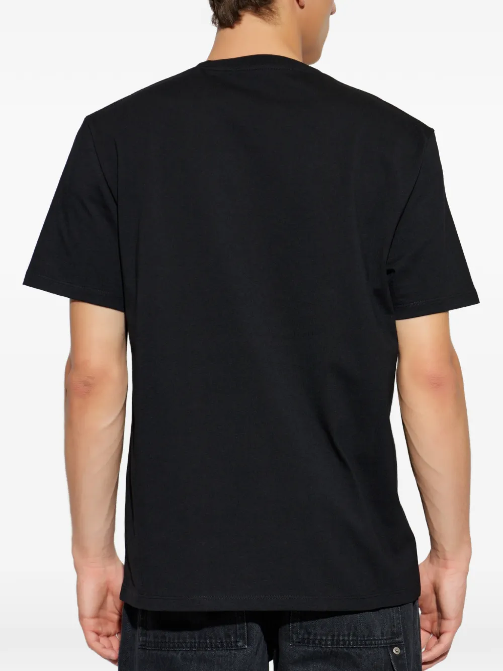LOEWE T-shirt met Anagram-borduurwerk op de zak Zwart