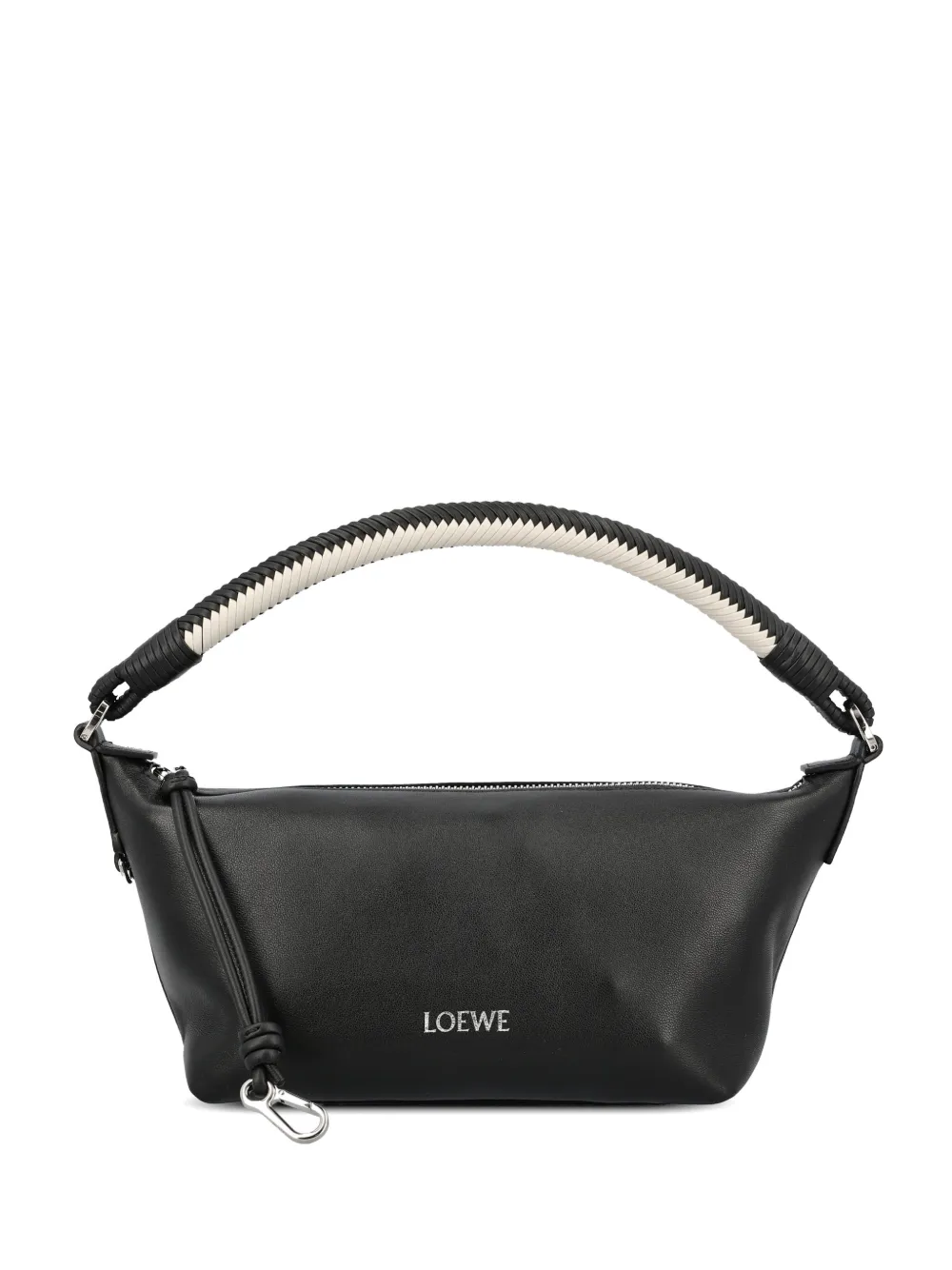 LOEWE mini Cala woven-handle leather shoulder bag - Nero