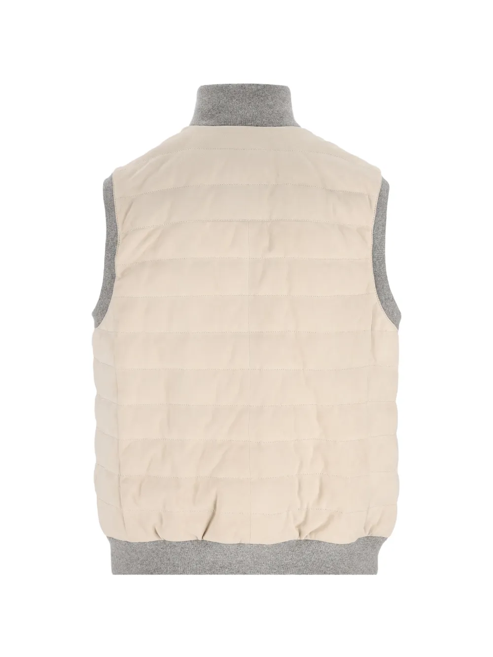 Brunello Cucinelli Gewatteerde bodywarmer Beige