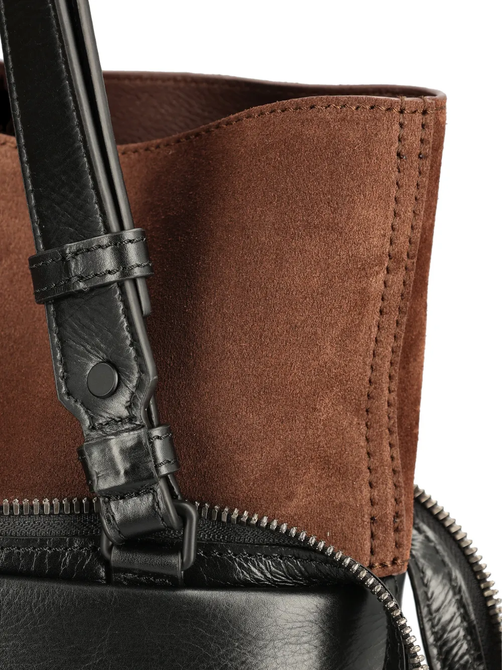 LOEWE Switch grote suède shopper Zwart