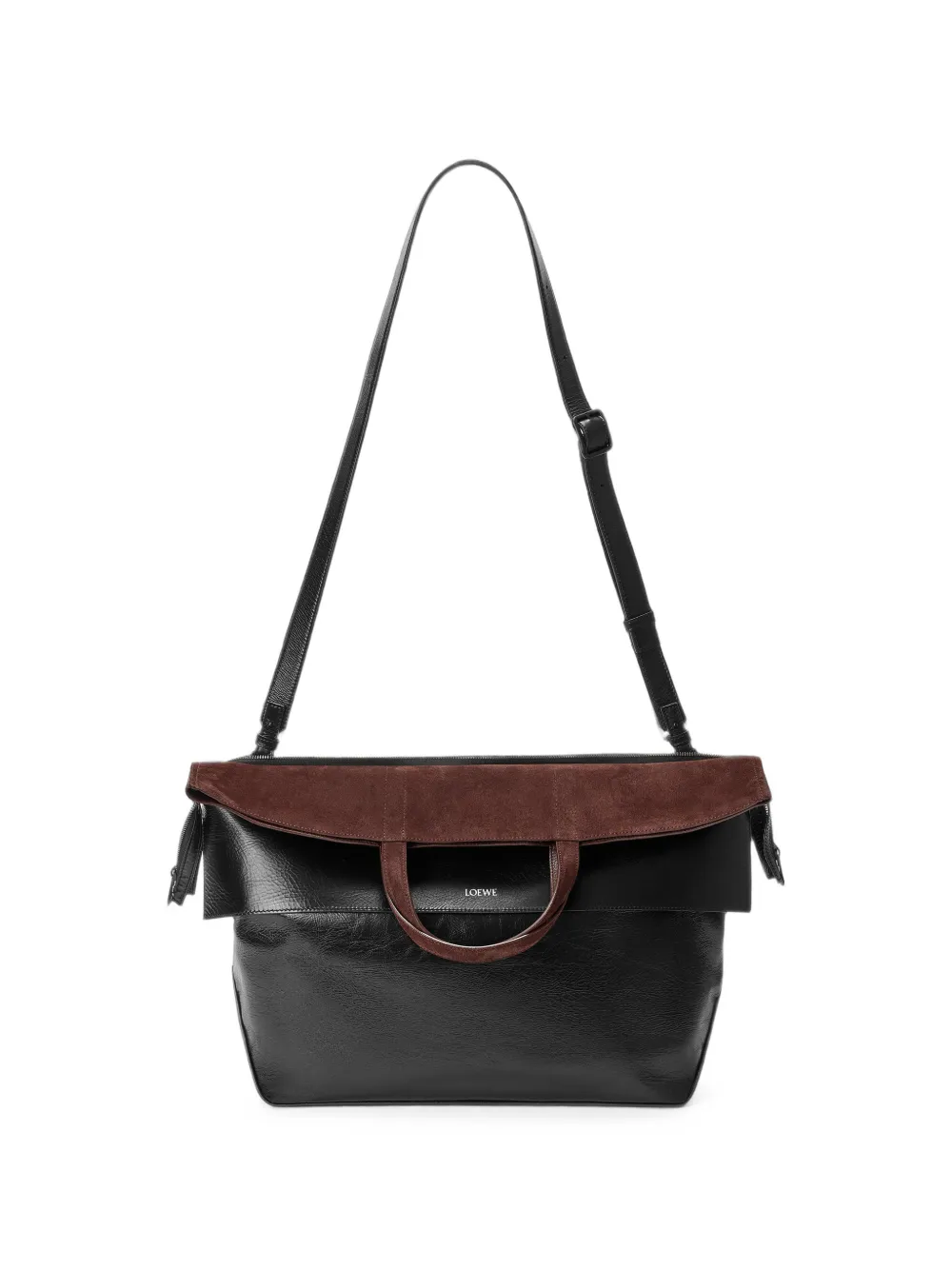 LOEWE Switch スエード ハンドバッグ L | ブラック | FARFETCH JP