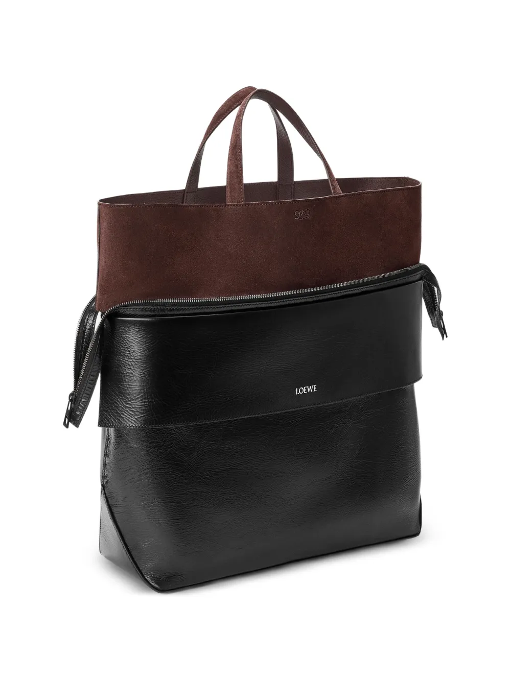 LOEWE Switch スエード ハンドバッグ L | ブラック | FARFETCH JP