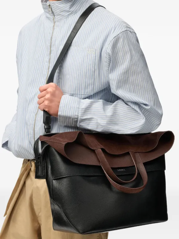 LOEWE Switch スエード ハンドバッグ L | ブラック | FARFETCH JP