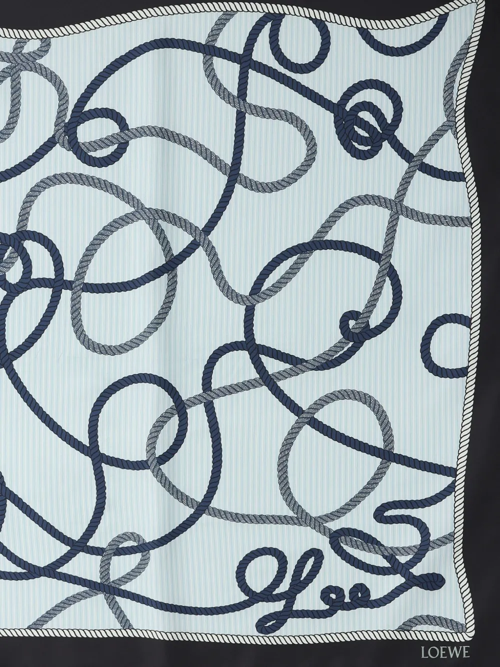LOEWE Foulard con stampa - Blu